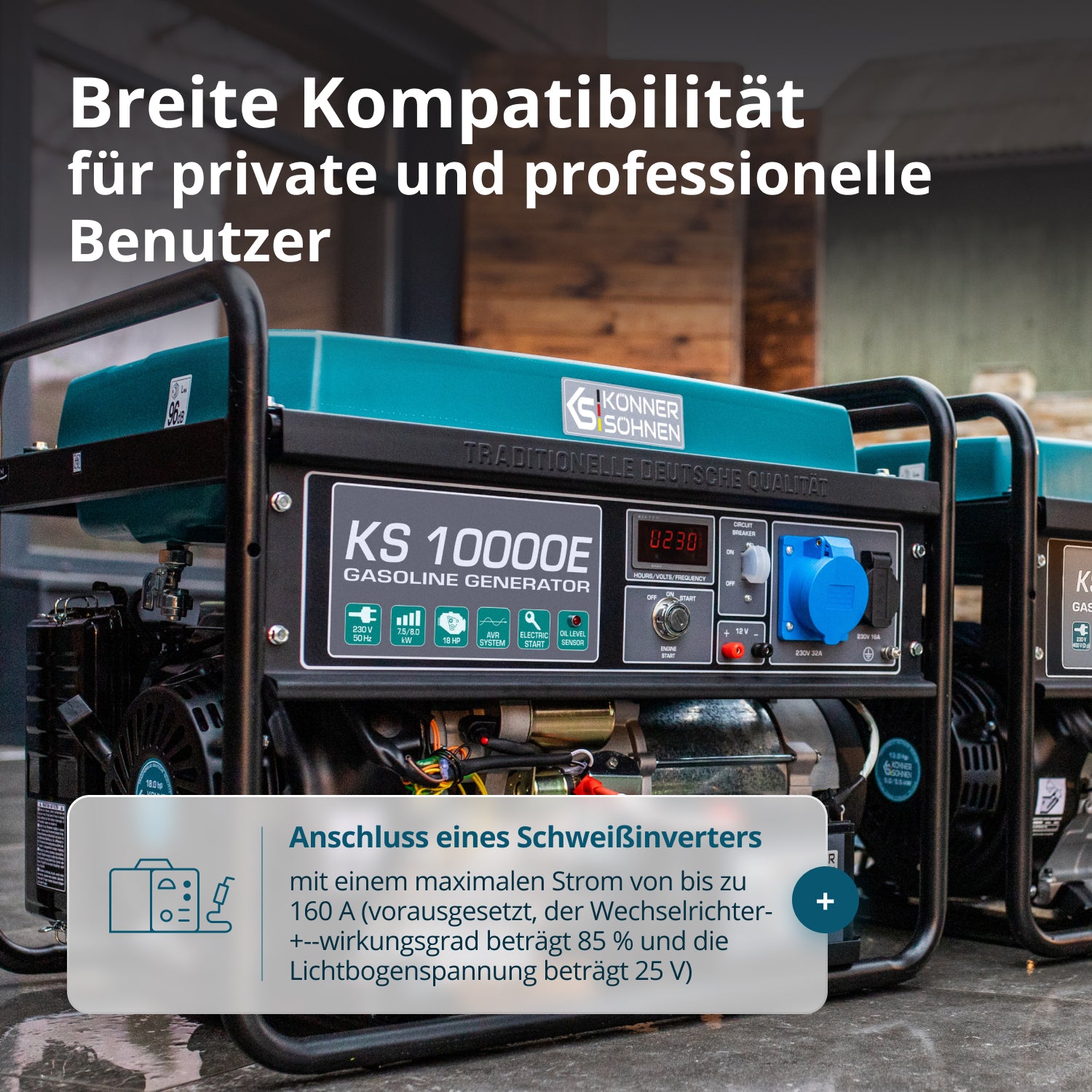 Benzin-Generator "Könner & Söhnen" KS 10000E
