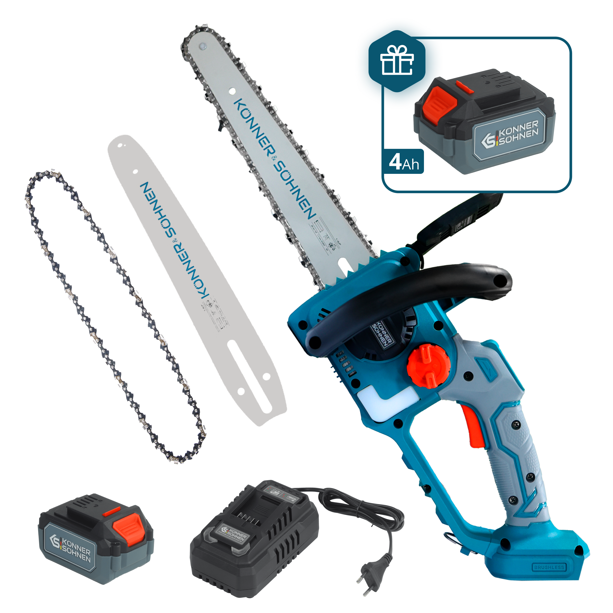 Akku-Mini-Kettensäge KS MCS20V-12 SET PLUS