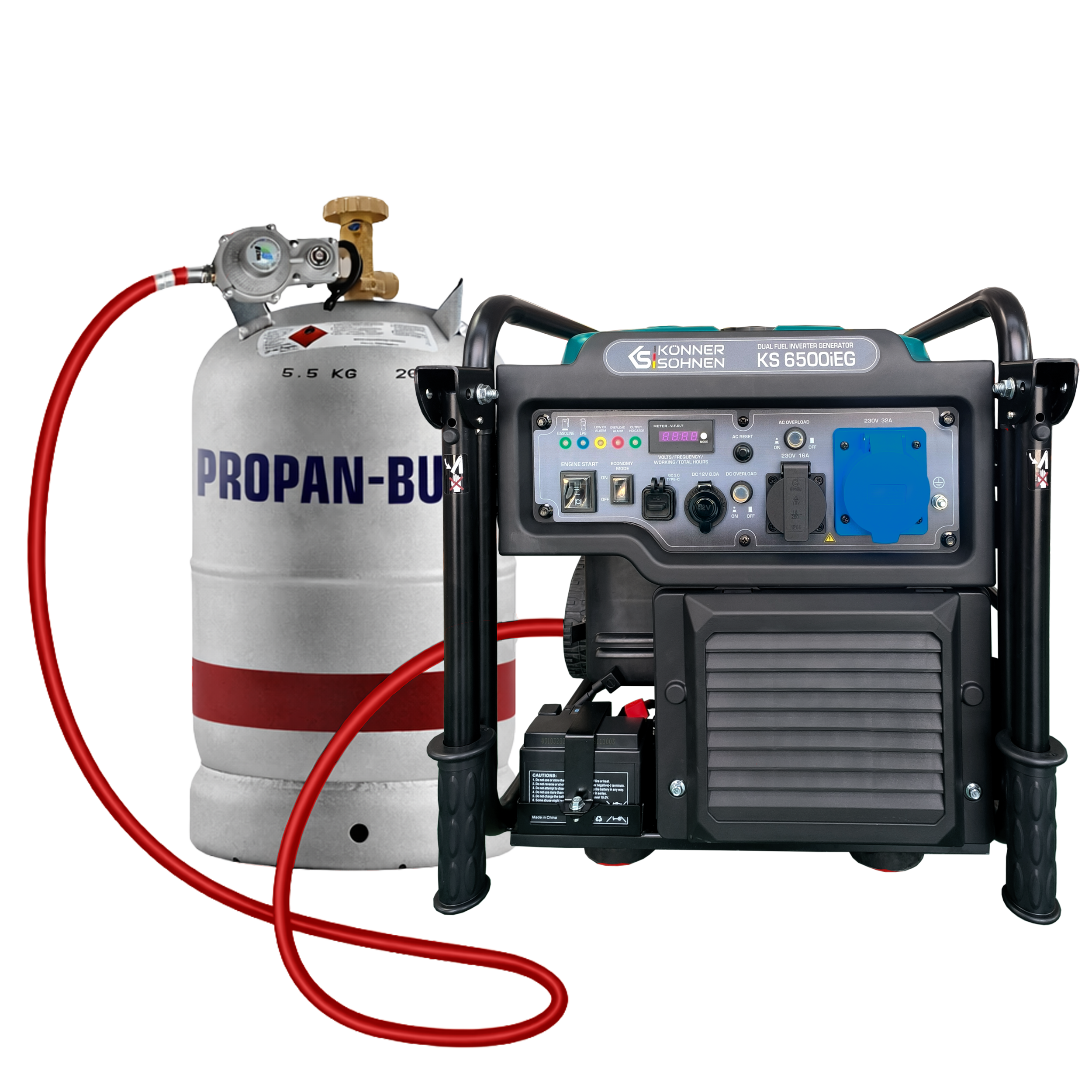 Inverter Generator KS 6500iEG (Benzin/Gas)