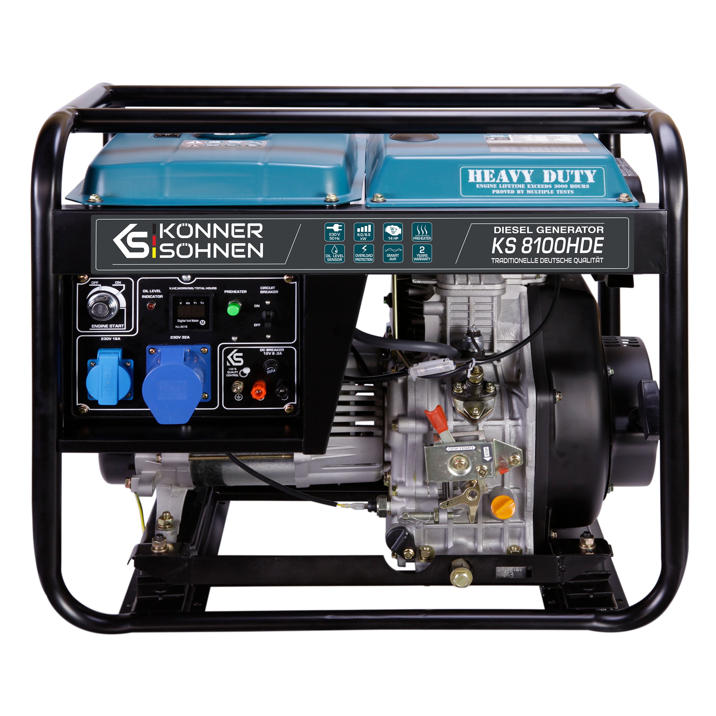 Diesel-Generator "Könner & Söhnen" KS 8100HDE (EURO V)